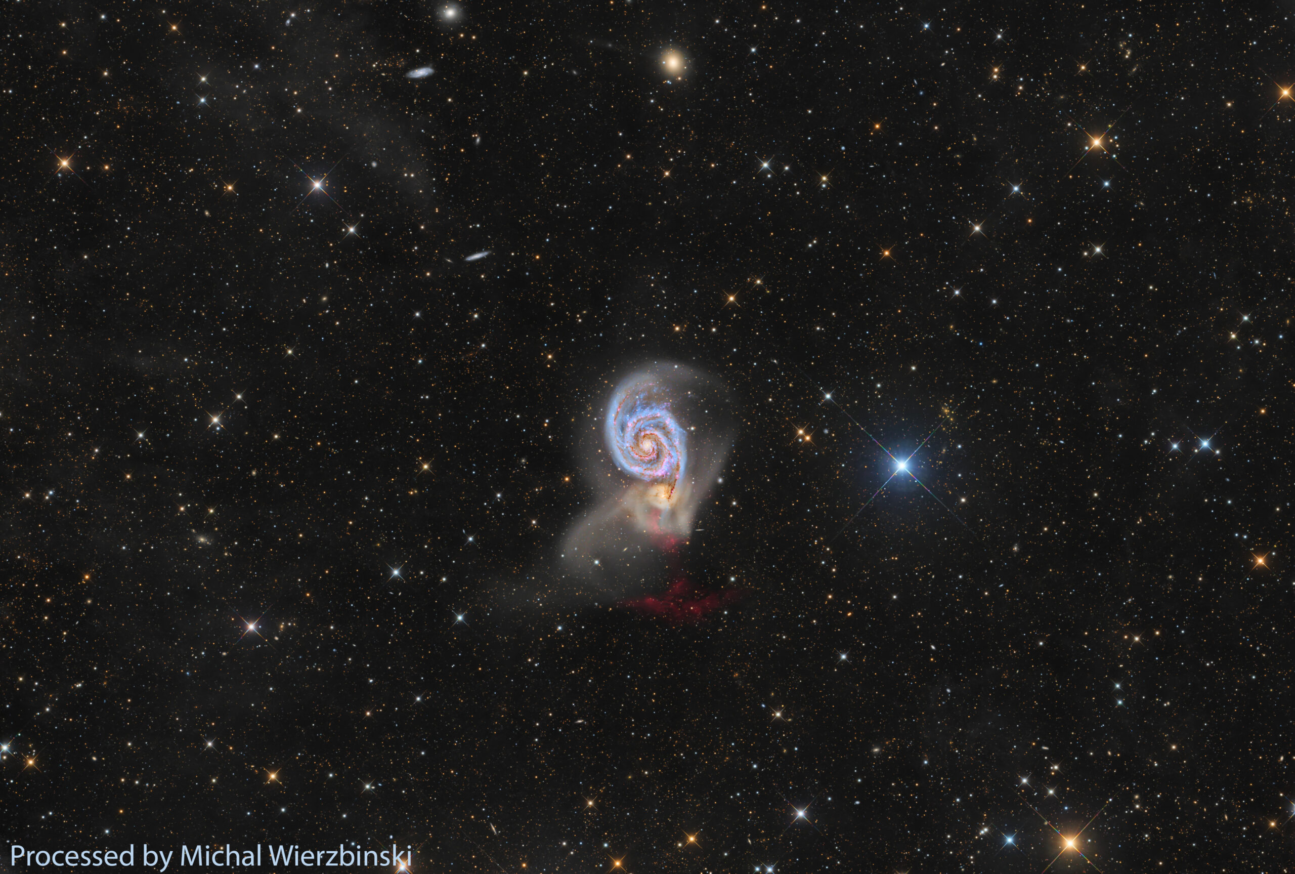 M51 (The Whirlpool Galaxy) by DR350